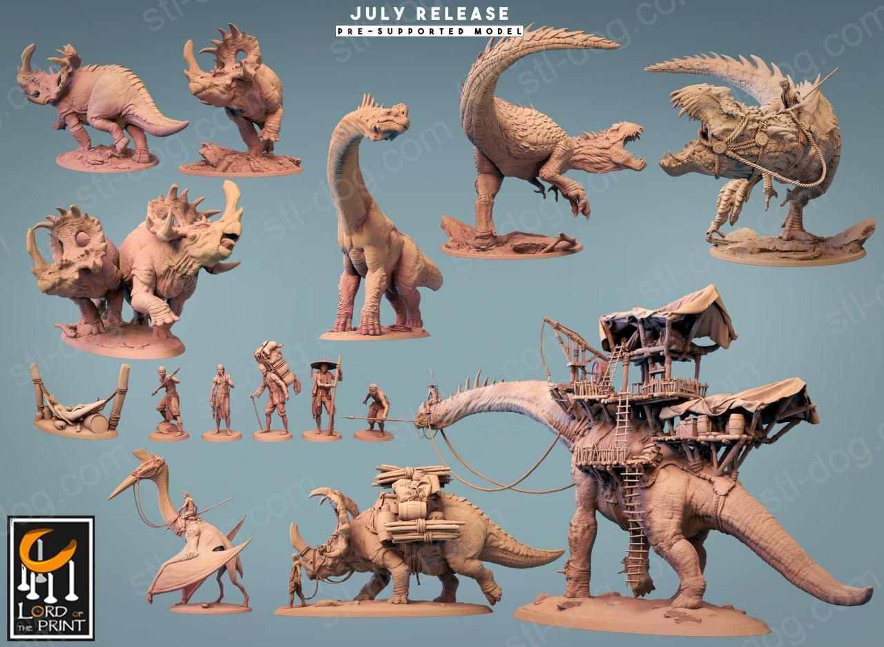 恐龙帝国 Dinotopia 的3D打印图纸